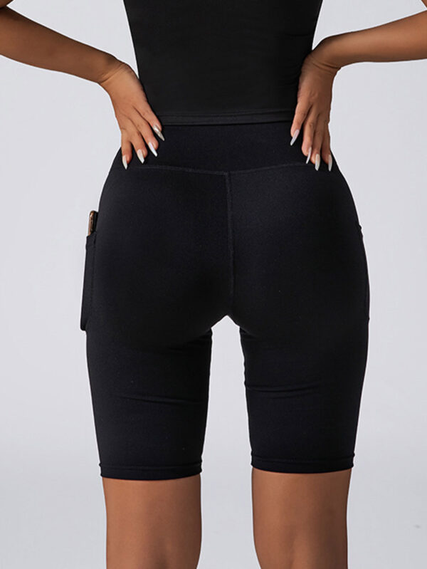 Biker Shorts Women Tummy Control  No Seam High Waist Yoga Gym Workout Running Volleyball Shorts With Pockets - Image 10