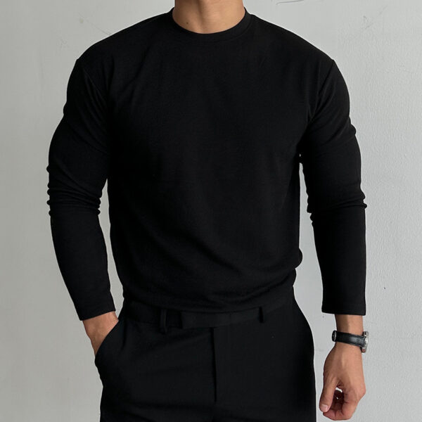 Autumn And Winter Dralon Thickened Men's Undershirt - Image 5