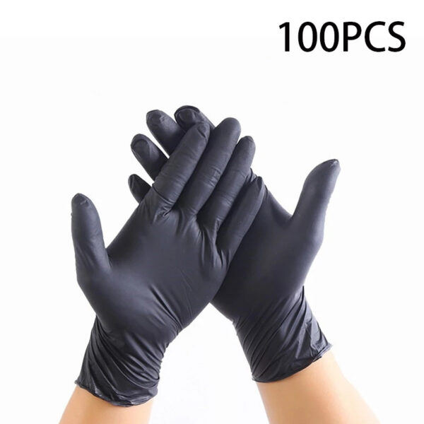 Disposable Black Composite Hand Black Protective Gloves - Image 4
