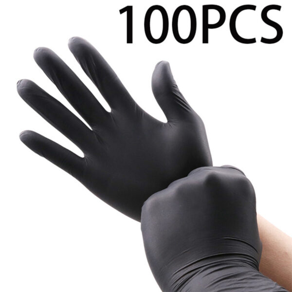 Disposable Black Composite Hand Black Protective Gloves - Image 8