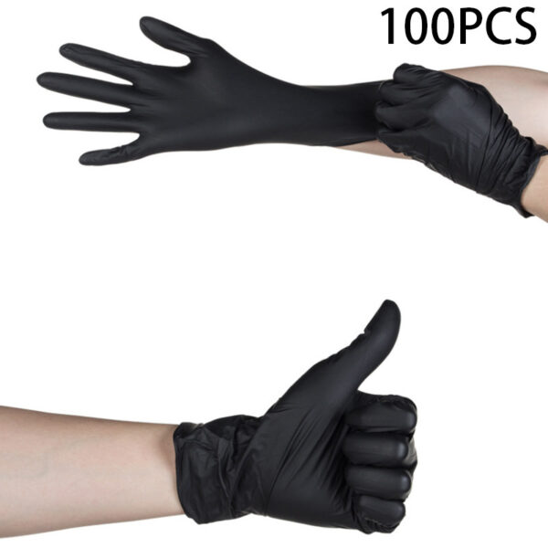 Disposable Black Composite Hand Black Protective Gloves - Image 10