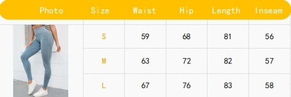 Leggings For Women Ribbed Seamless Leggings High Waisted Tummy Control Yoga Pants Women Workout Pants - Image 7